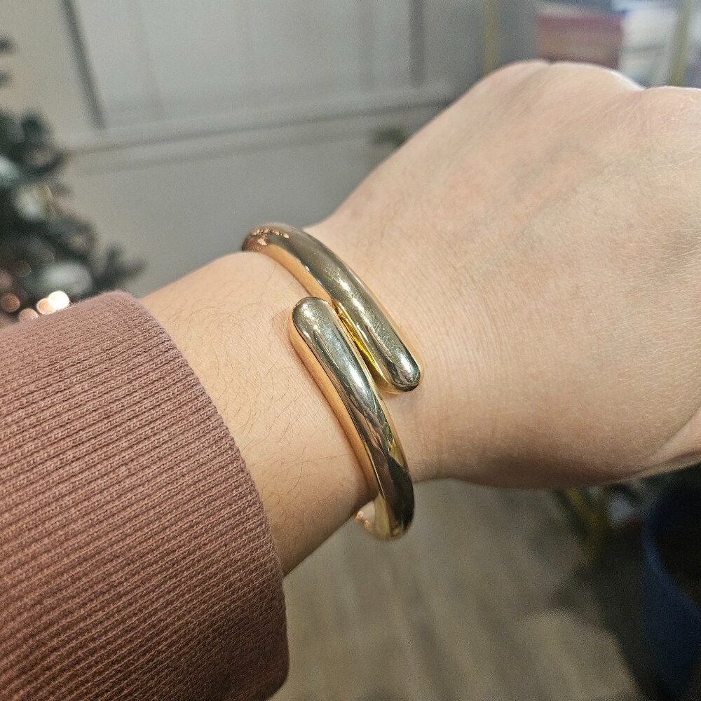 Chunky Gold Hinge Bracelet